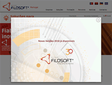 Tablet Screenshot of filosoft.pt